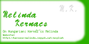 melinda kernacs business card